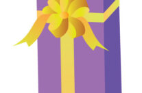 Wrap it in purple with a yellow bow…